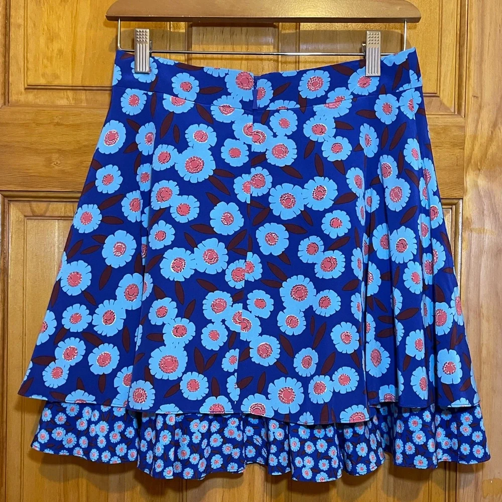 Kate Spade New York - Tangier Floral Double Layer Skirt Size 2 - Picture 17 of 17